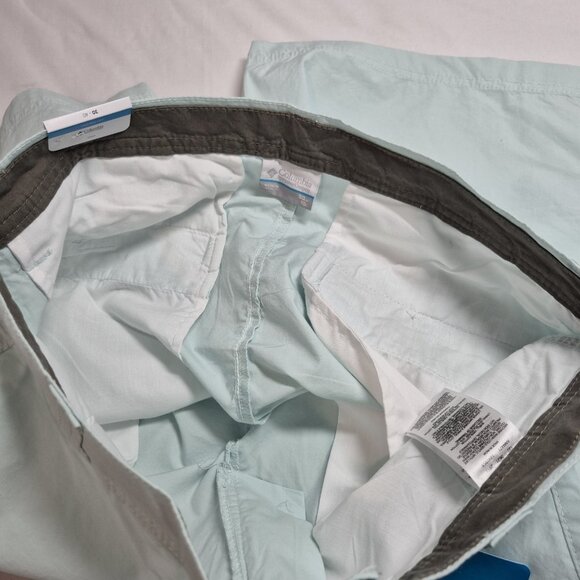 Columbia Men's Shorts Size 30 Inseam 10" Washed Out Mint Green (61) - Picture 8 of 12